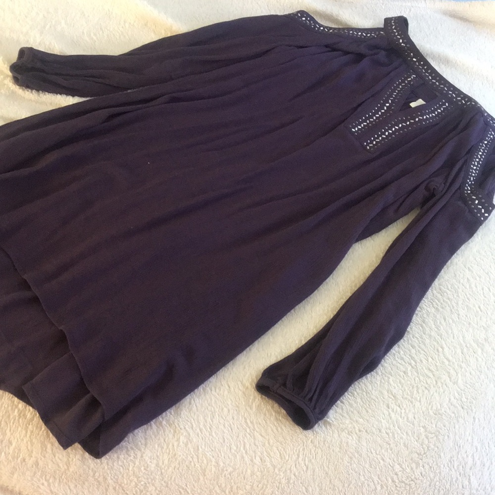 Dark purple studded dress